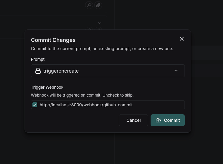 Commit prompt playground
