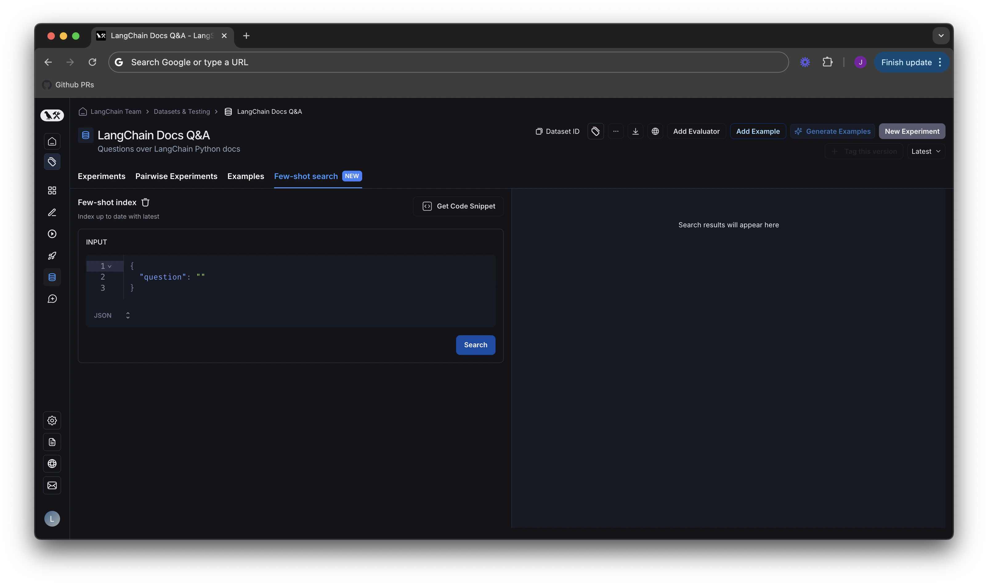 Few shot synced empty state