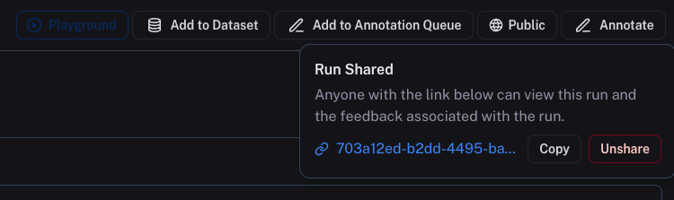 Unshare trace