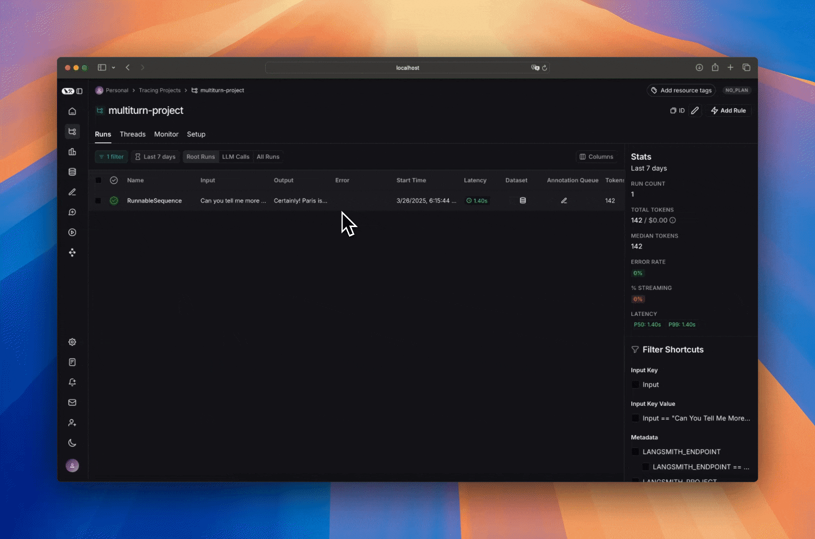 Multiturn from run