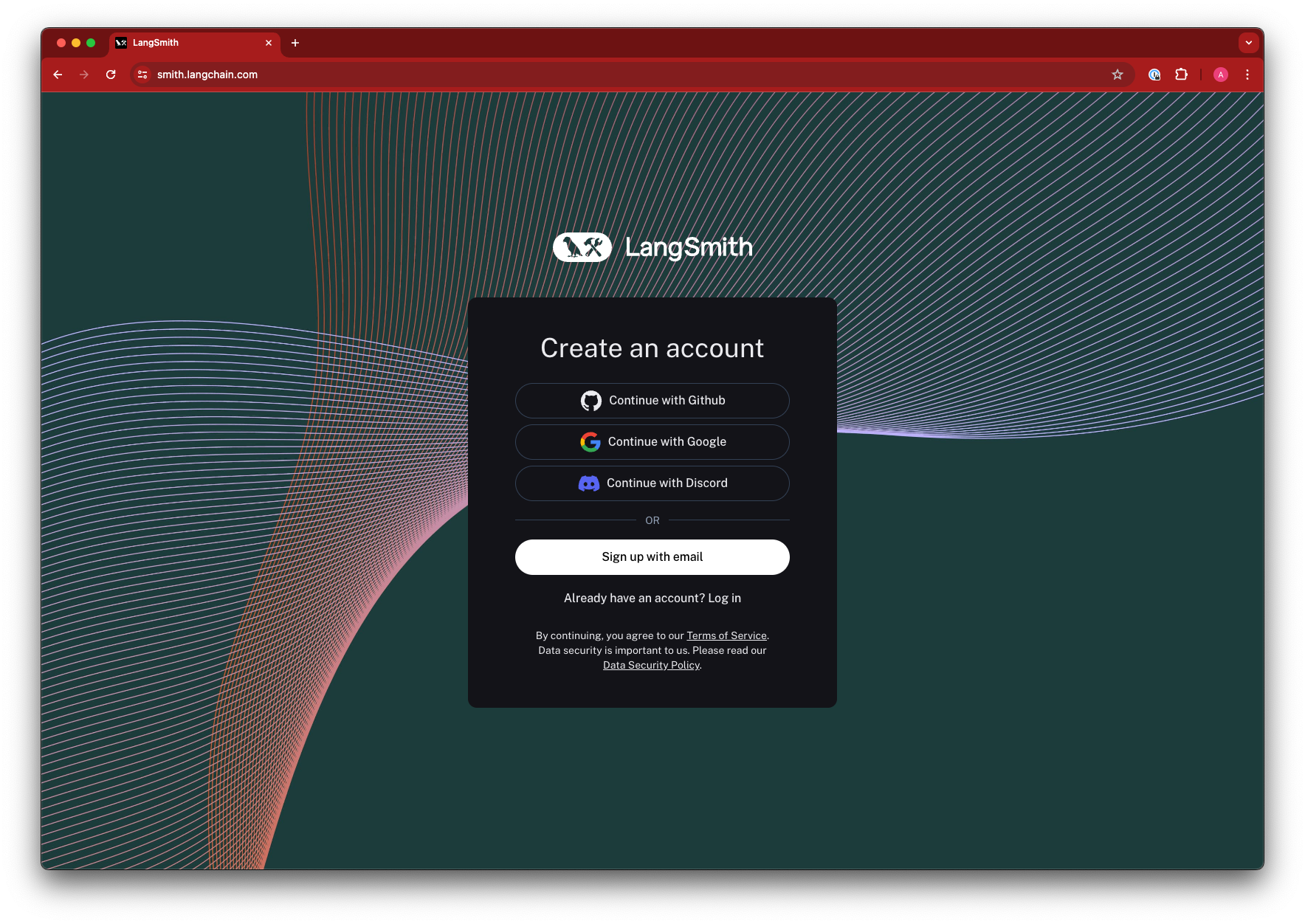 Create account