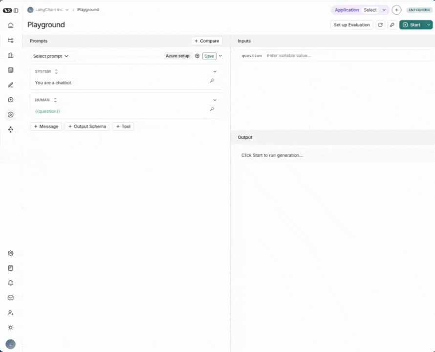 Gif showing sample dataset, clicking the UI to access the Experiment UI