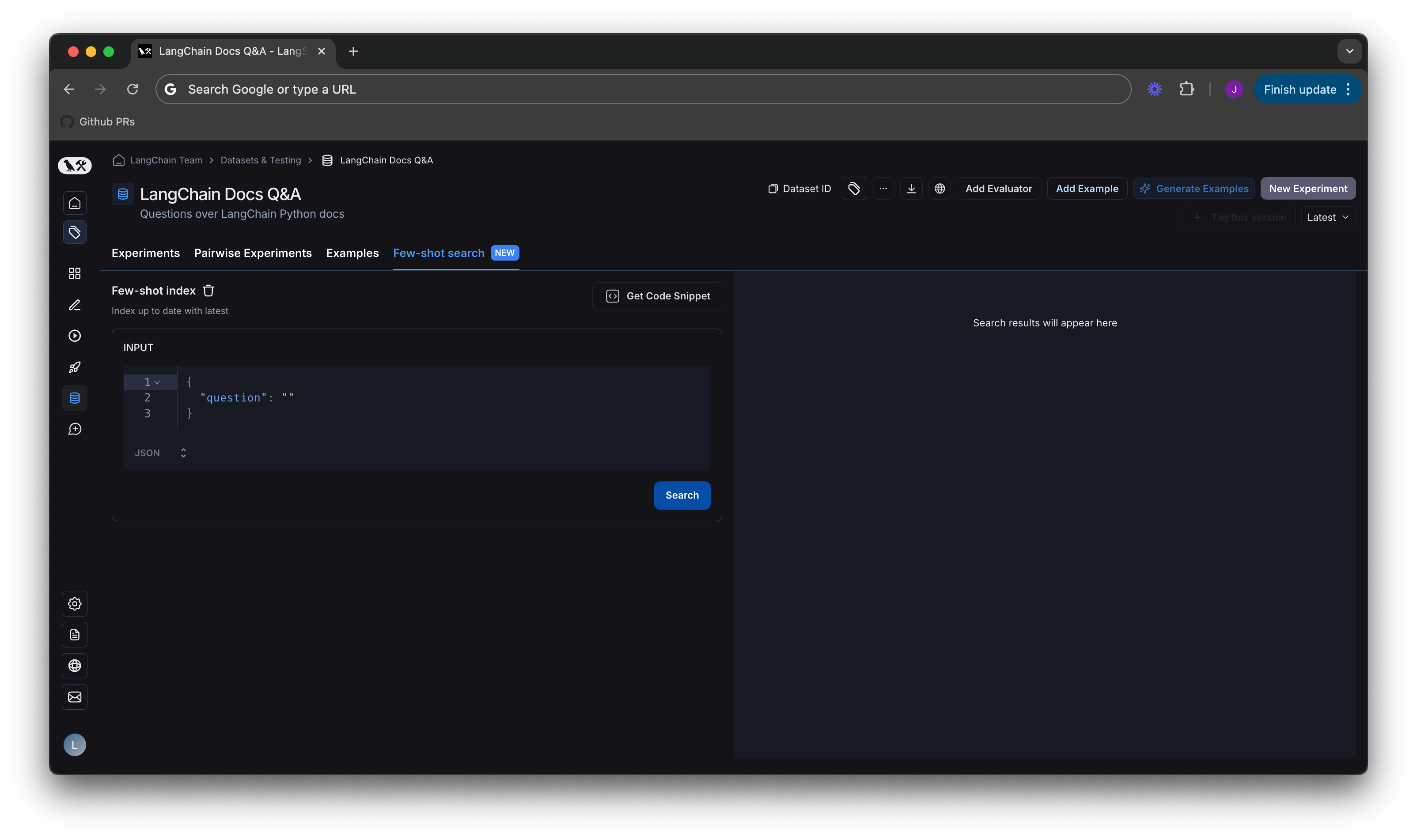 Few shot synced empty state