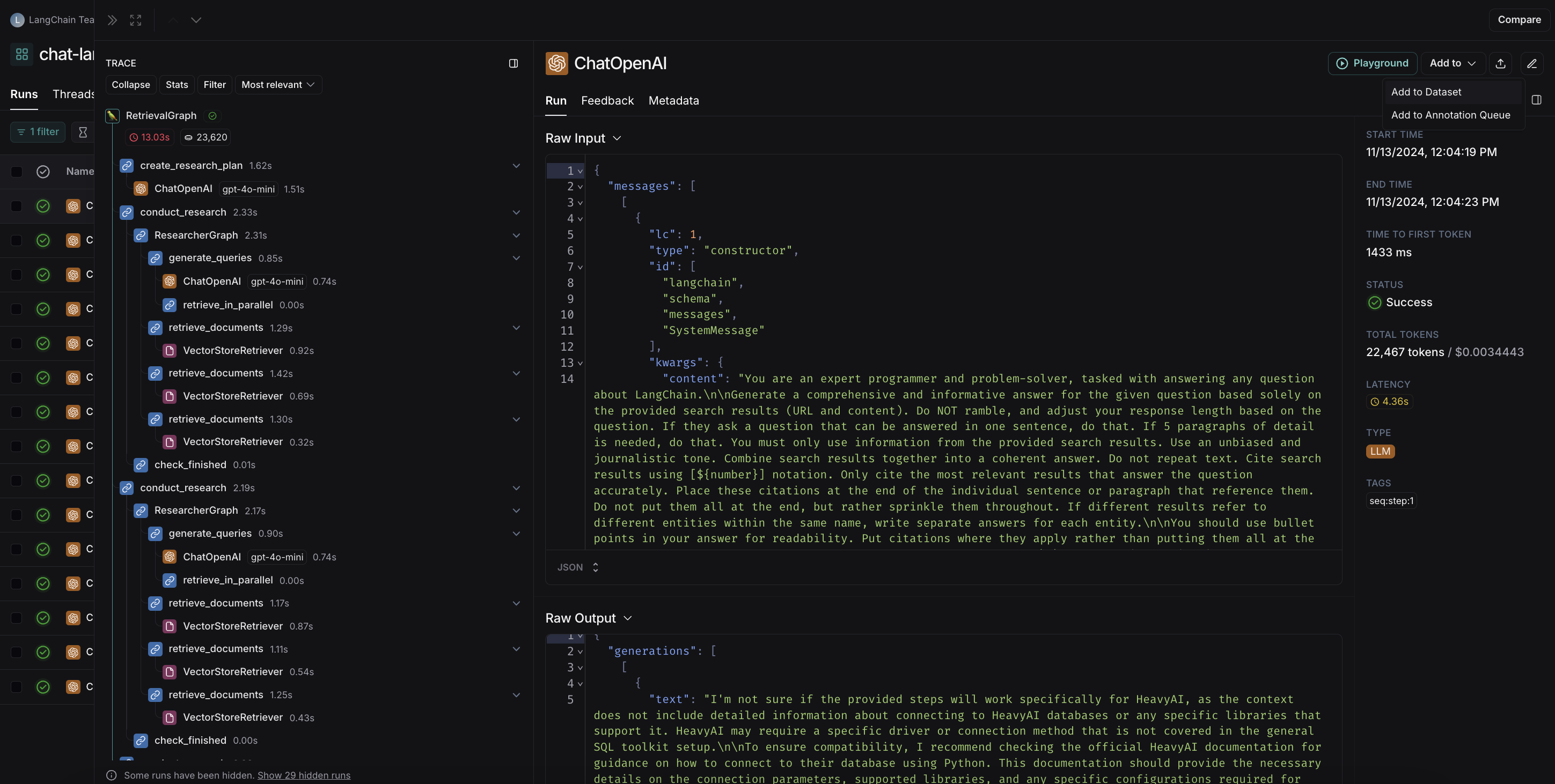 Add to dataset