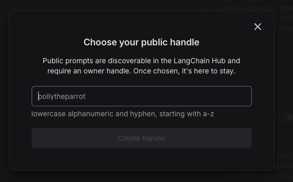 Public handle