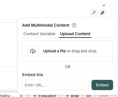 Upload inline multimodal content