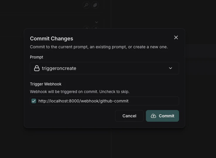 Commit prompt playground