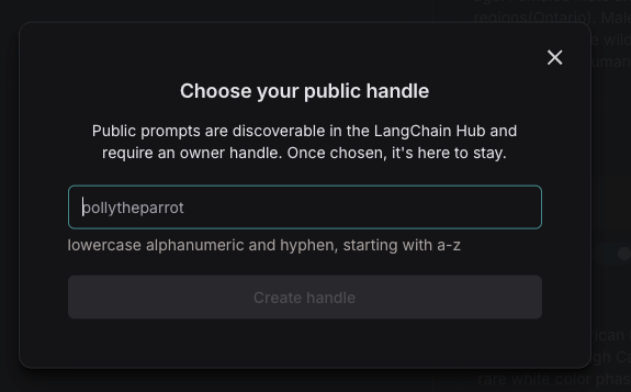 Public handle