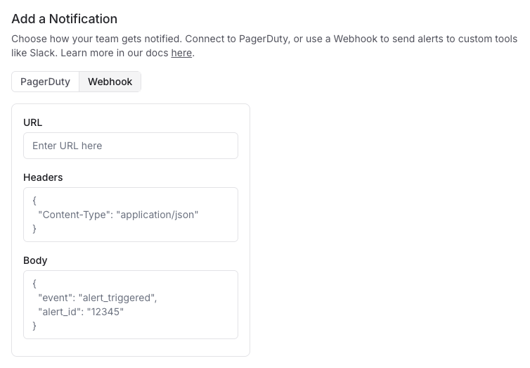 Webhook Setup