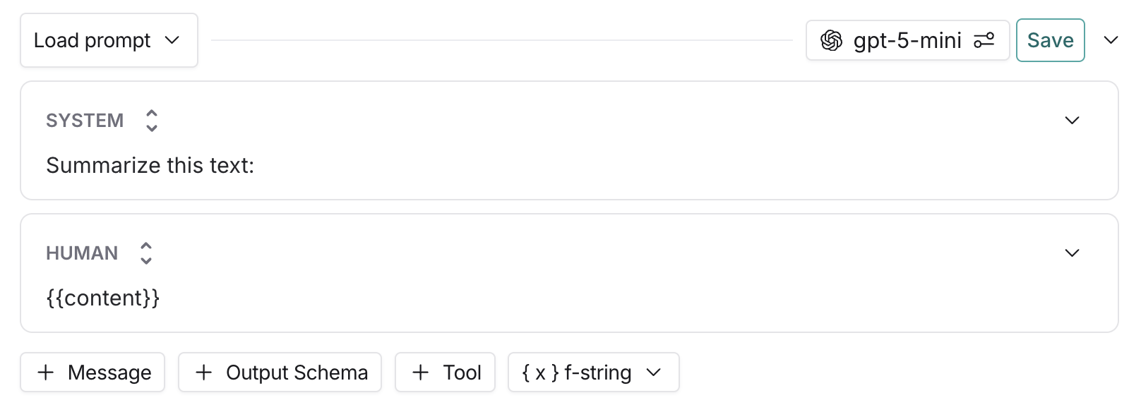 Create a prompt Docs by LangChain