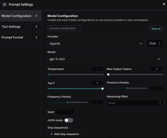Configure prompt settings - Docs by LangChain