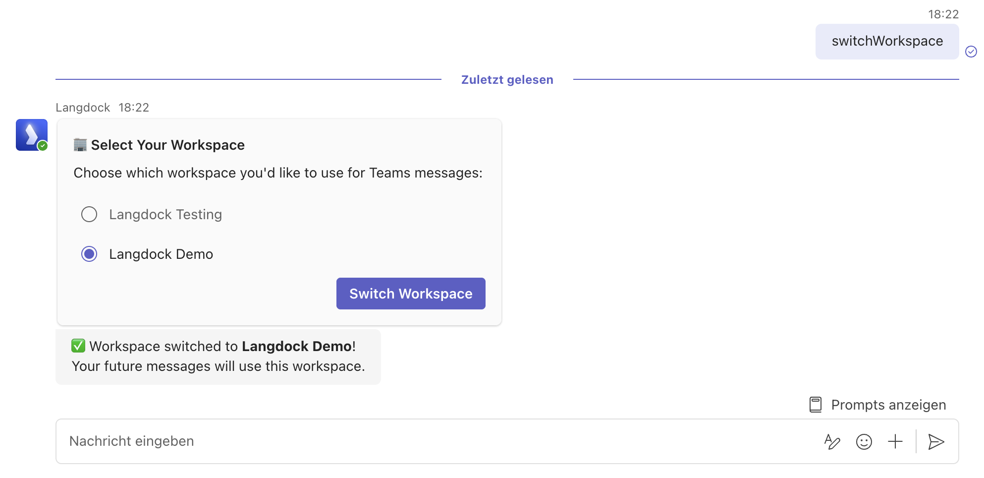 Wie man den Teams Bot verwendet - Docs