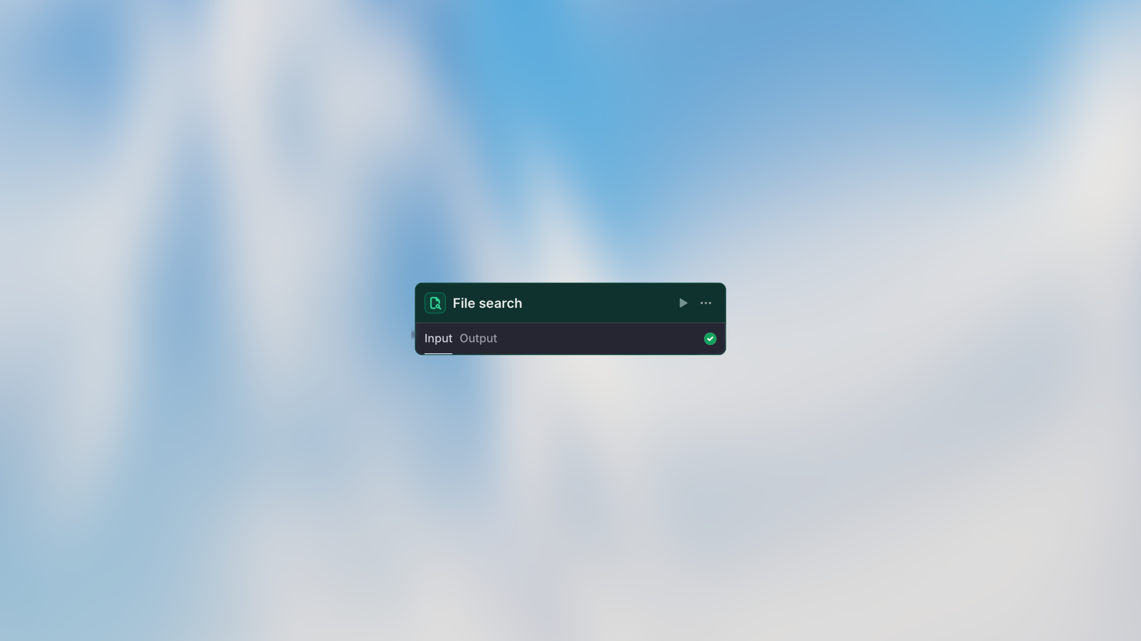 File Search Configuration