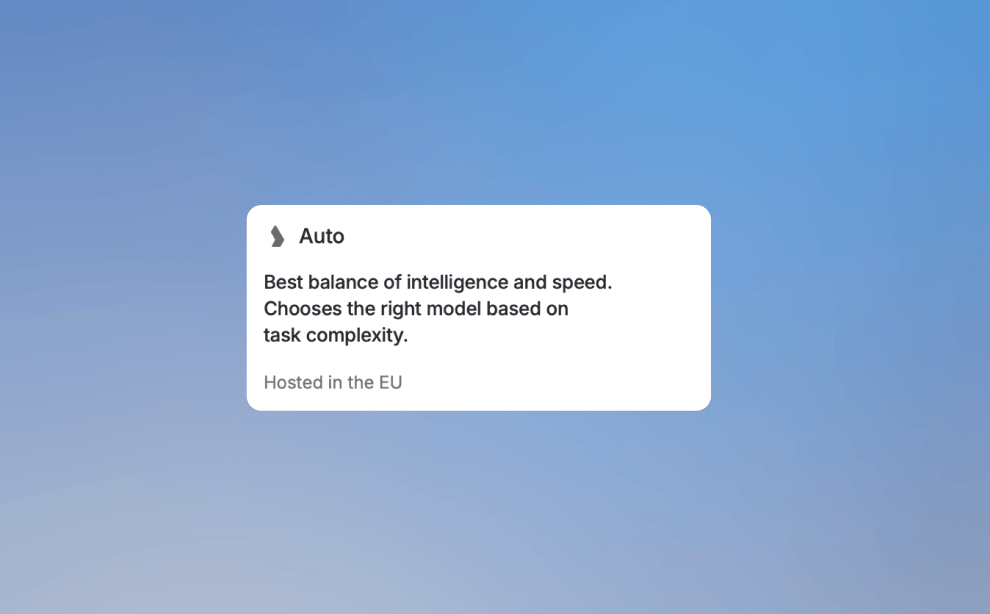 Auto Mode Example Model Guide - Docs