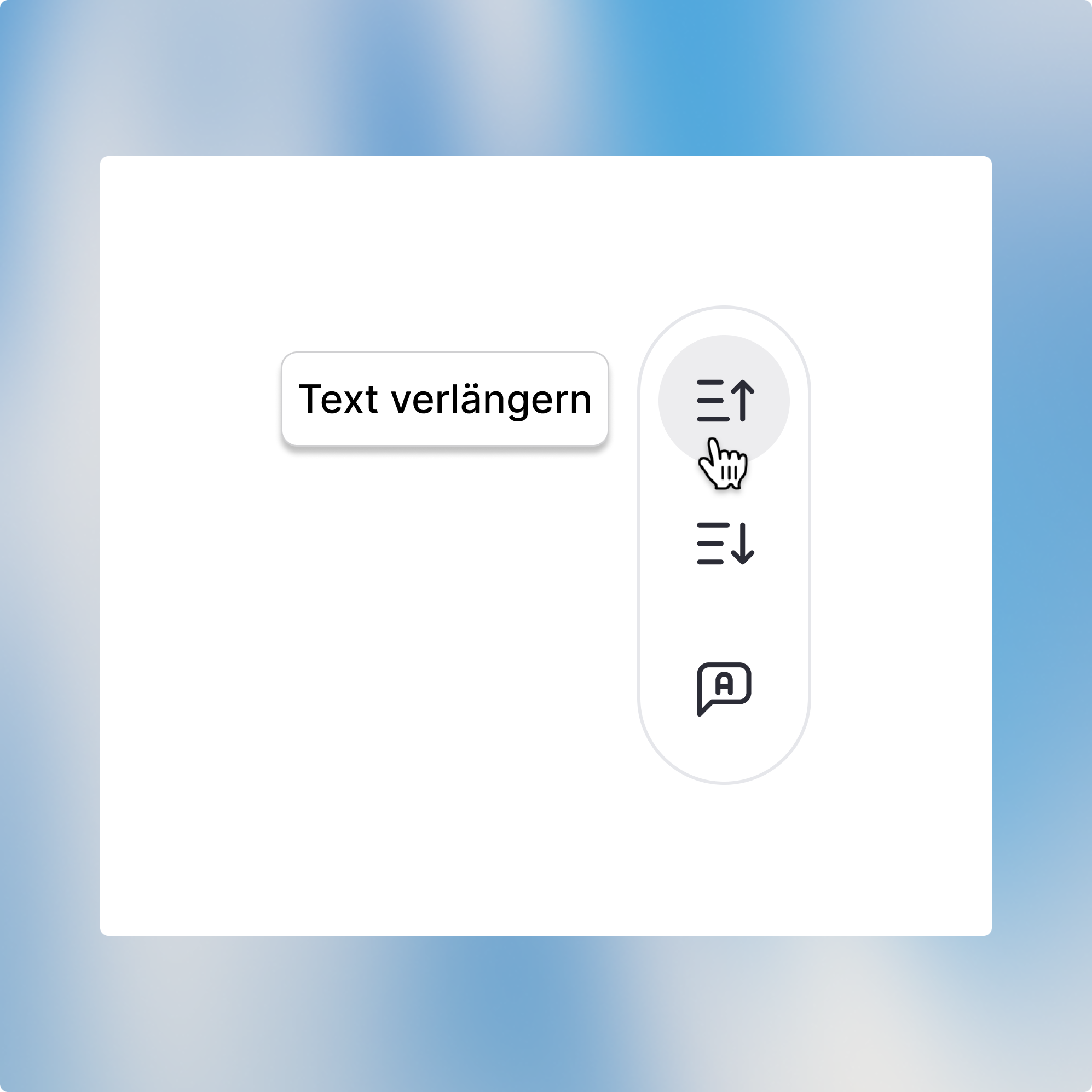 Button to ask the Model to make the text longer