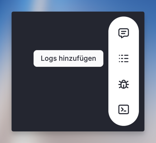 Logs hinzufügen