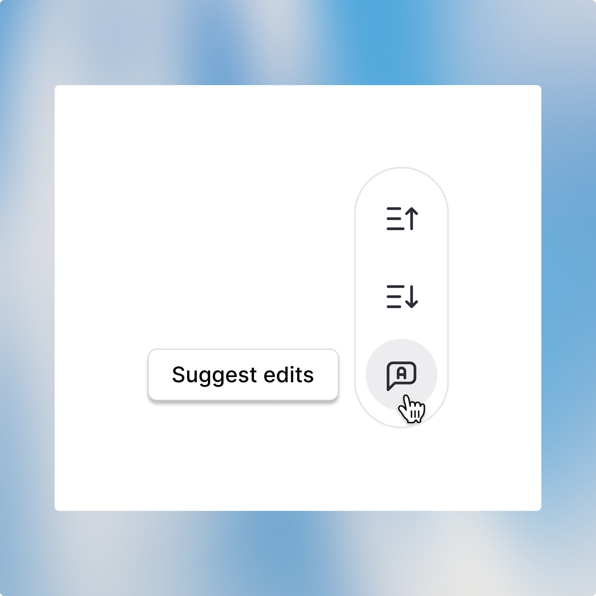 Button to ask the Model to suggest edits