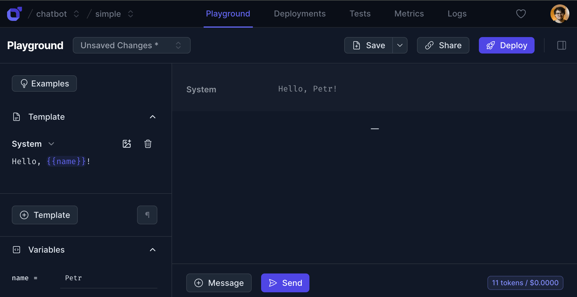 Prompt Templating - Langtail Docs