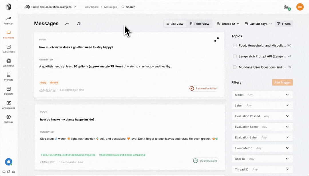 LangWatch Quick Preview