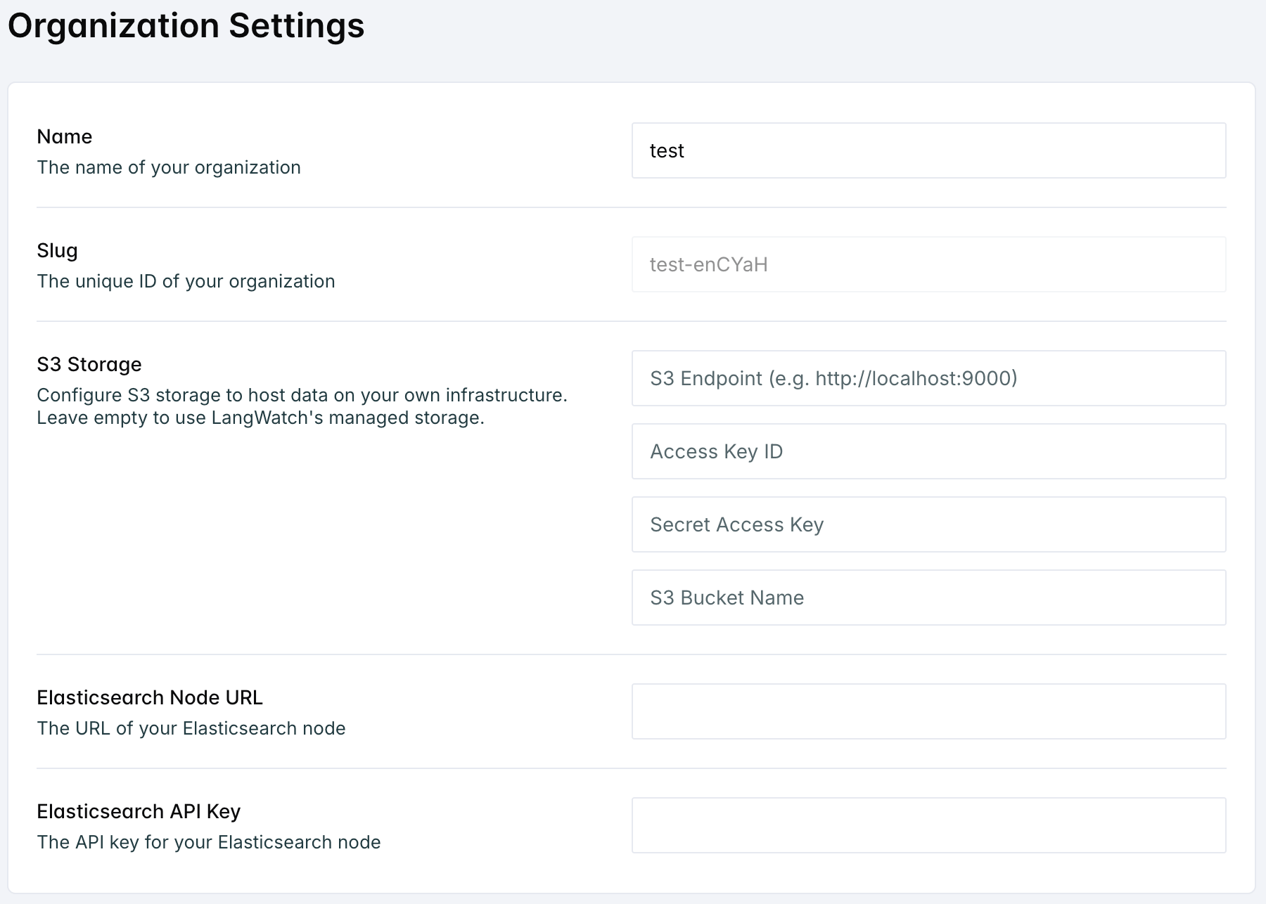 Elasticsearch Setup