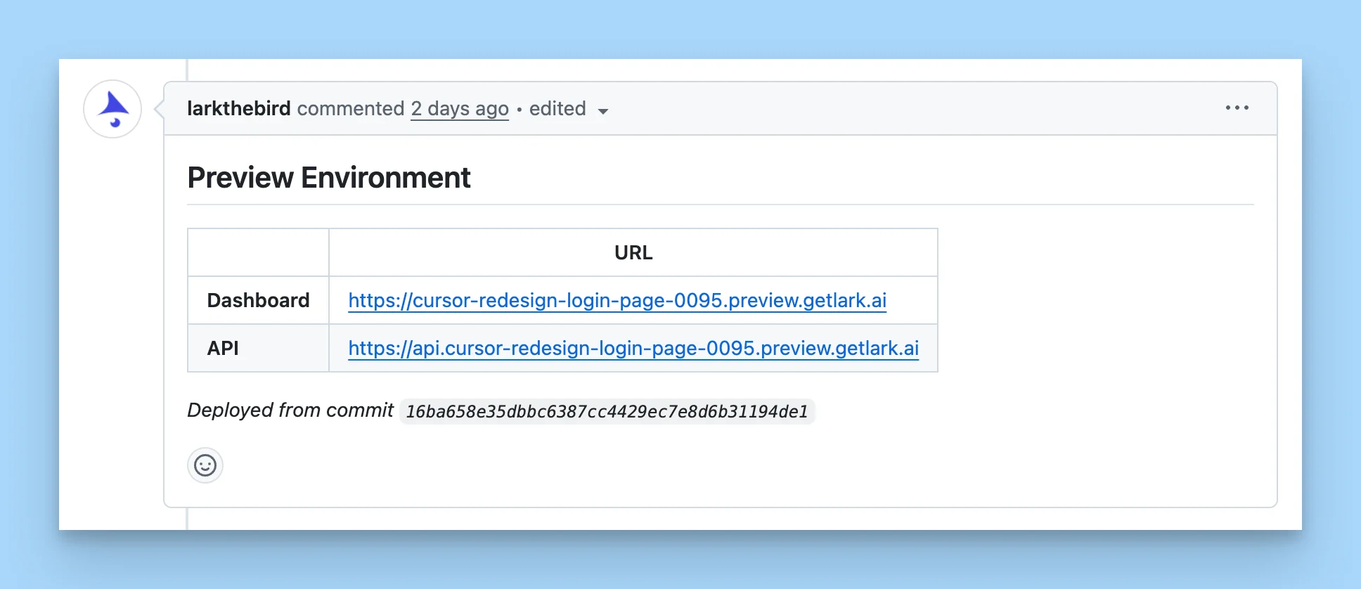 Screenshot how preview deployments work.