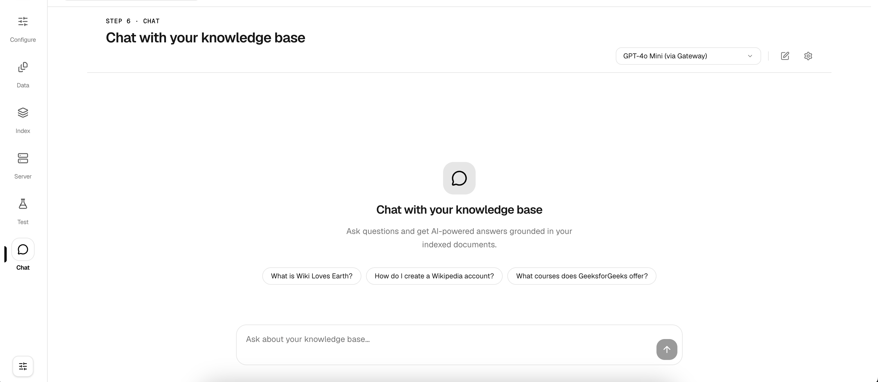 Chat interface