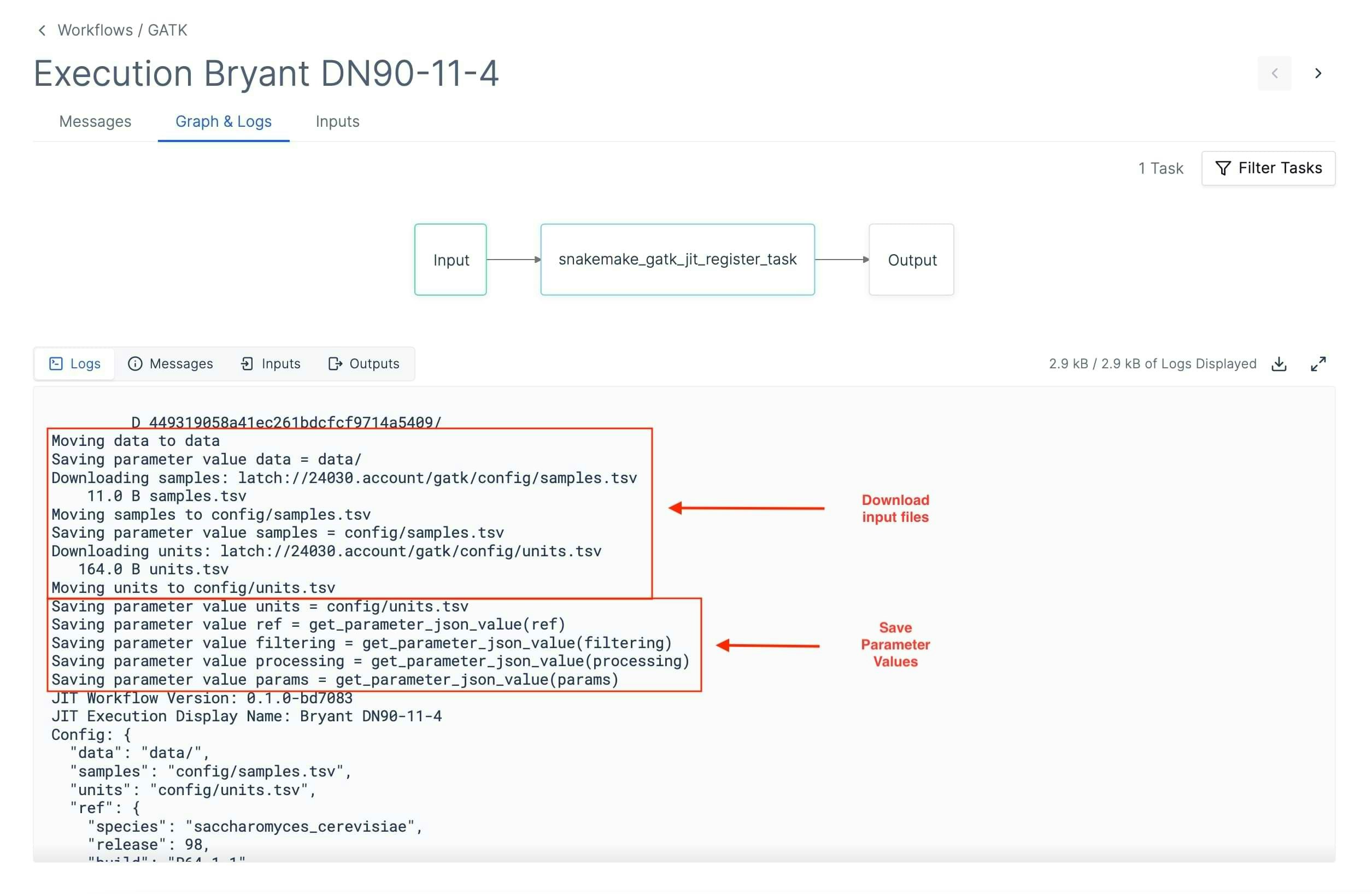 JIT task execution
