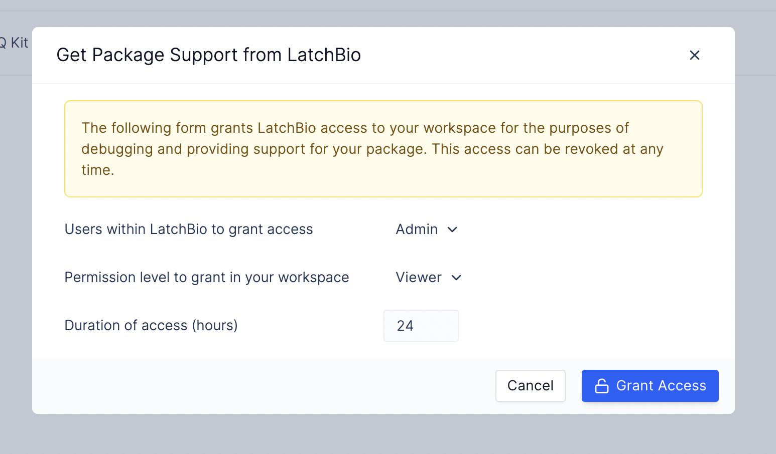 Request form