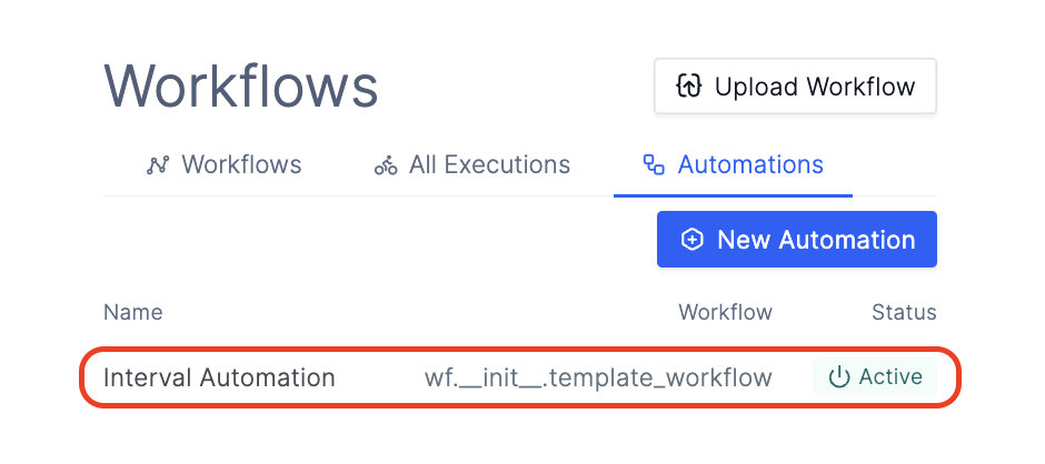 Click on the automation