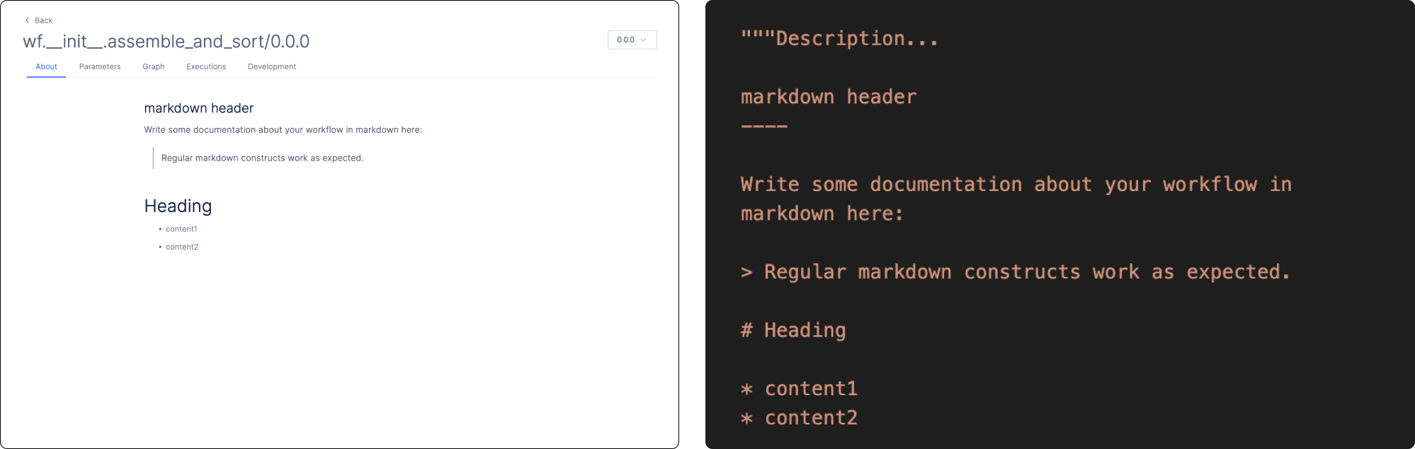 Description UI