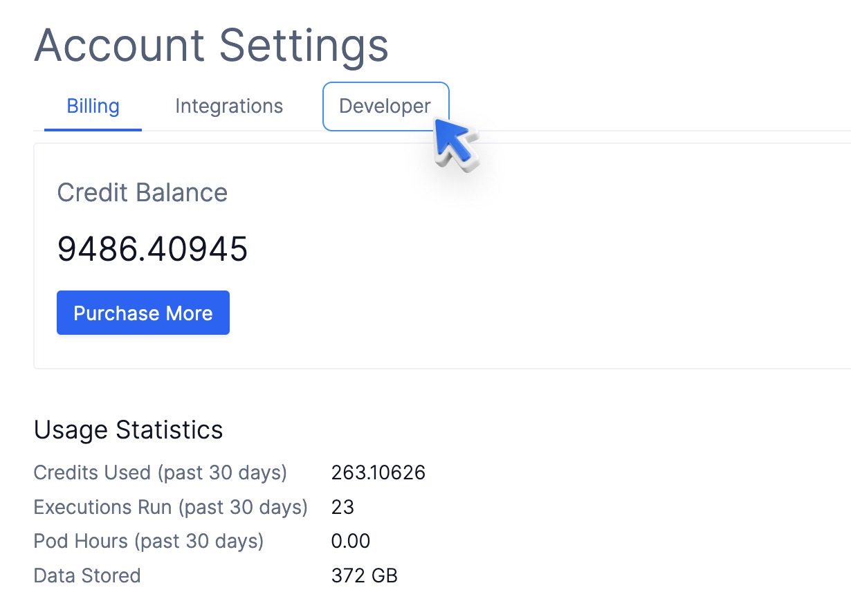 How to get to Developer Settings