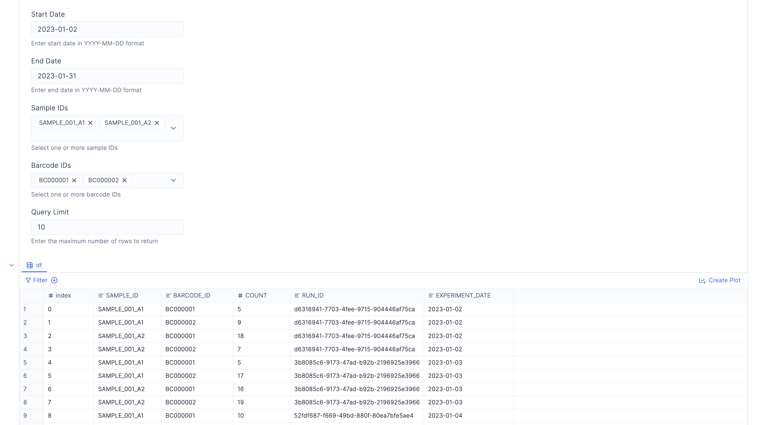 Snowflake UI