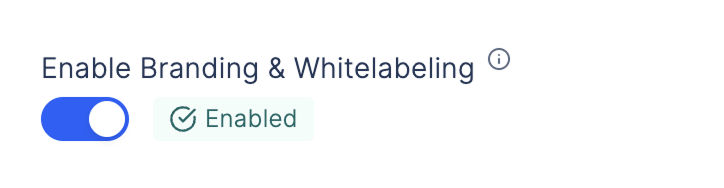 Enable White-labeling Branding