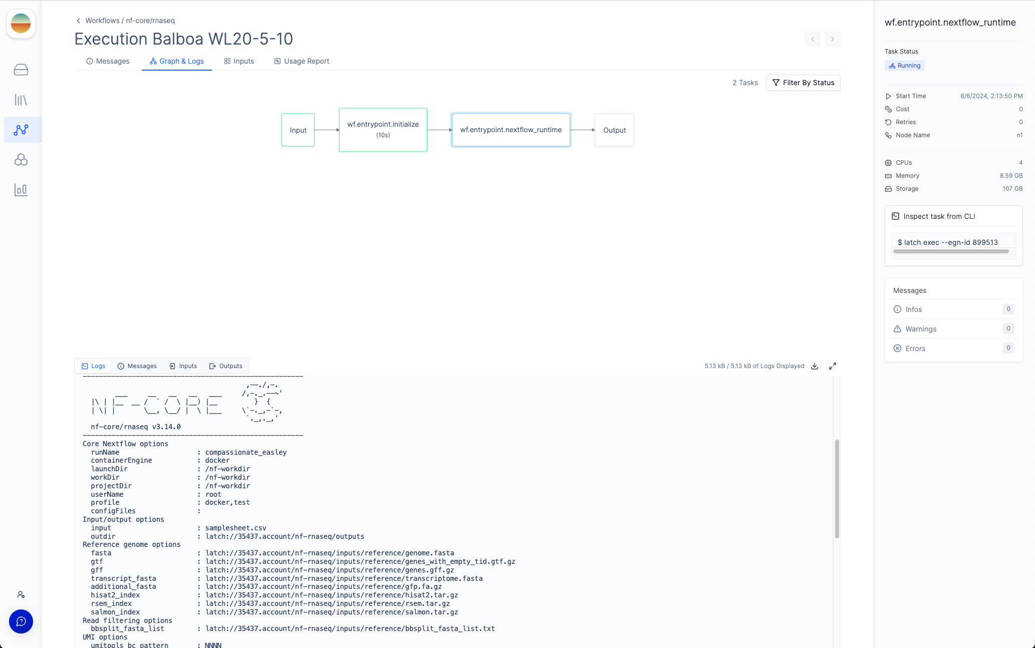 Graph & Logs