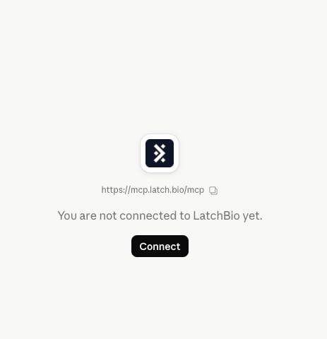 Claude connector setup for Latch MCP