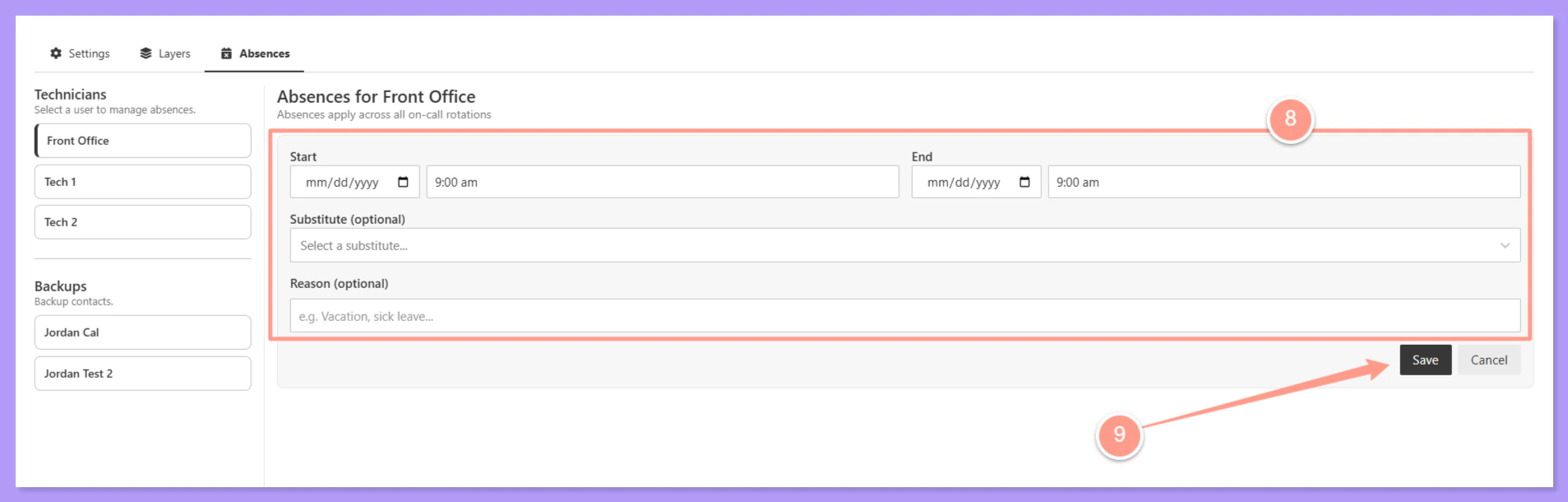 Absences 6