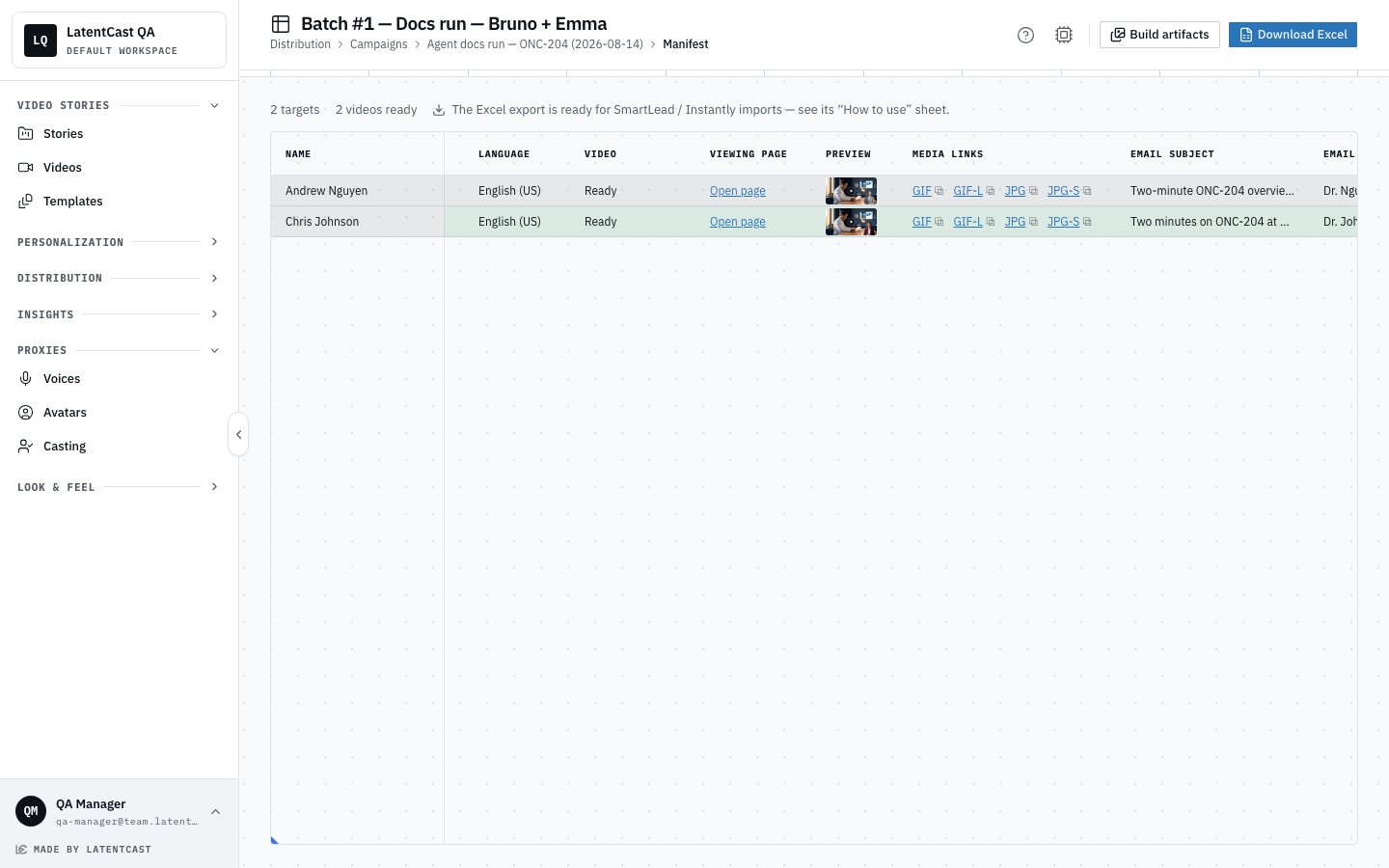 The batch manifest
