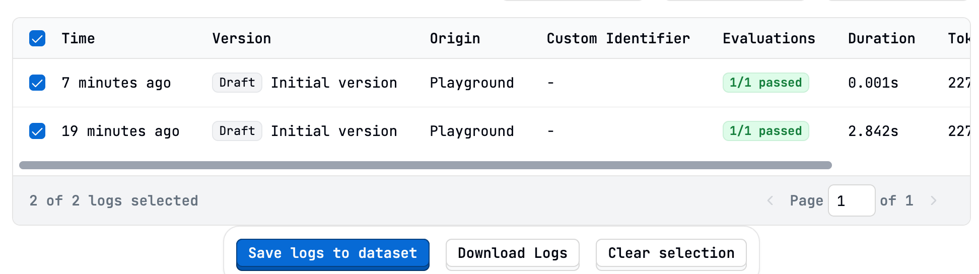 Viewing Logs