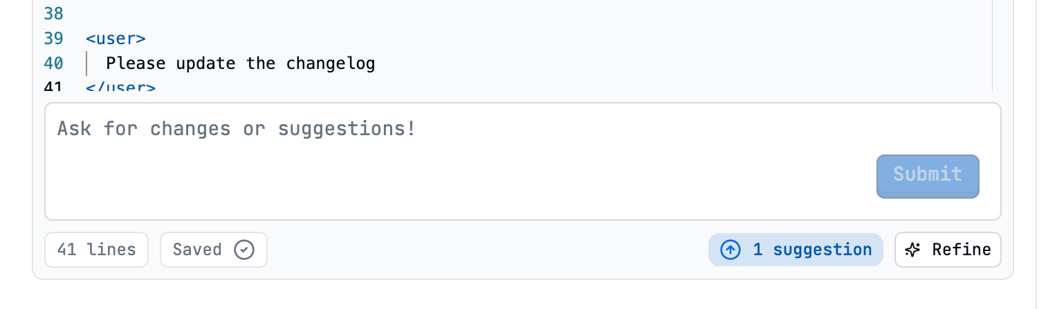 Suggestions Indicator