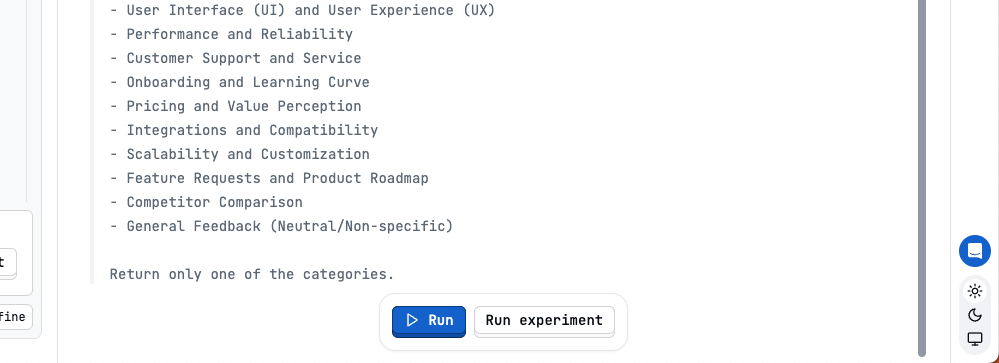 Run experiment in playground