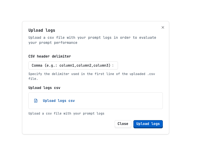 Upload logs