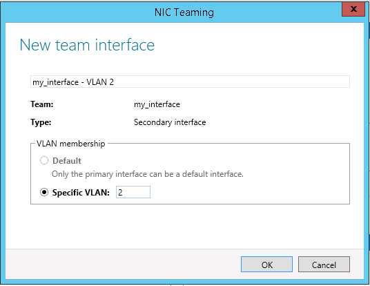 Configuring the specific VLAN ID that matches the dashboard settings