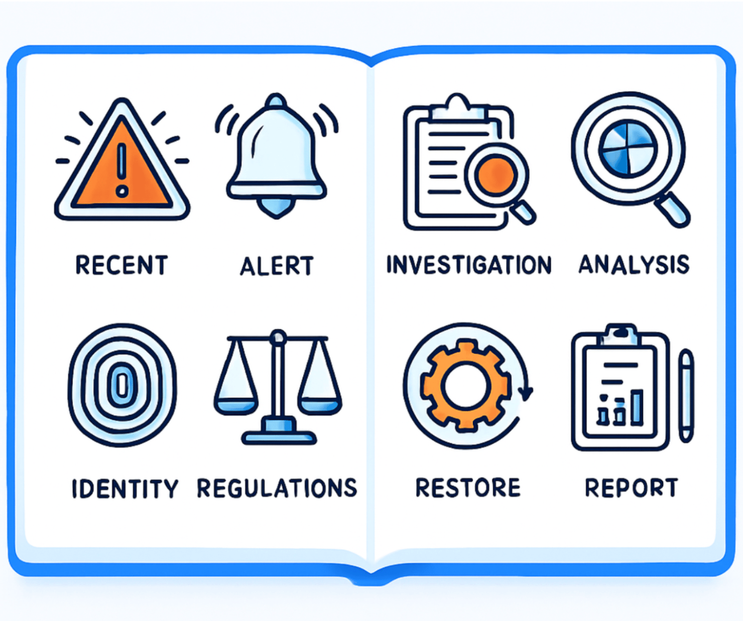 Image of key components of an incident response process for the SRE.