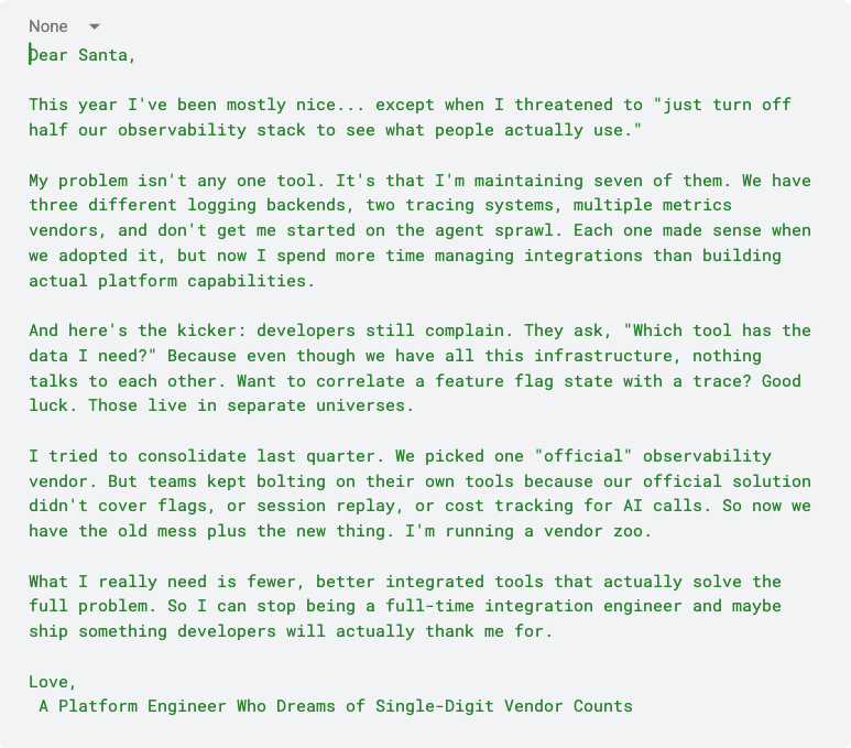 Image of a Platform Engineer responsible for building self service infrastructure experiences