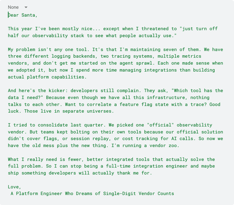 Image of a Platform Engineer responsible for building self service infrastructure experiences