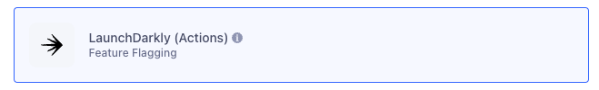 The LaunchDarkly (Actions) listing in the Twilio Segment Destination catalog.