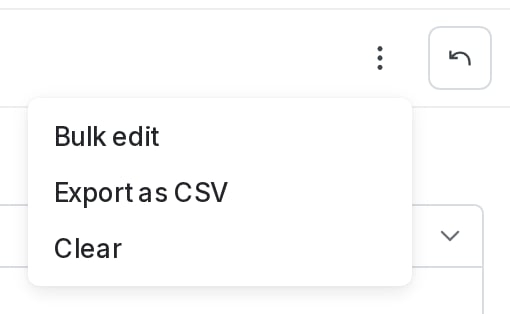 The three-dot overflow menu for the individually targeted contexts.