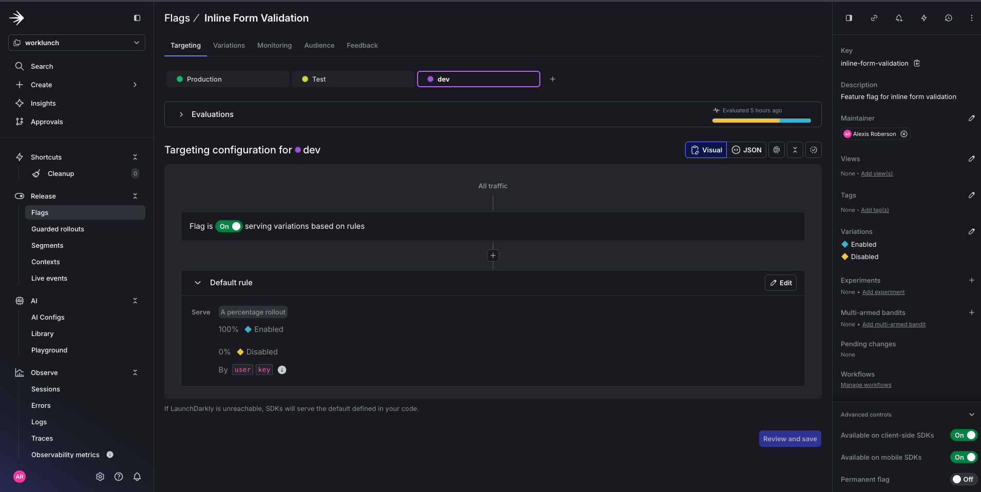 Feature flag for Inline-Form-Validation breaking change