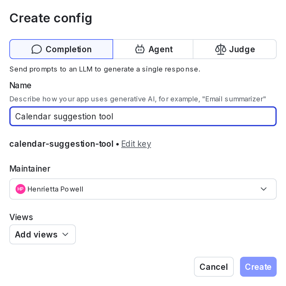 AgentControl config mode selection