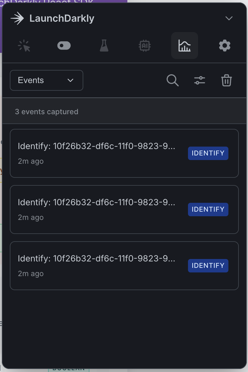 The monitoring tab in the developer toolbar.